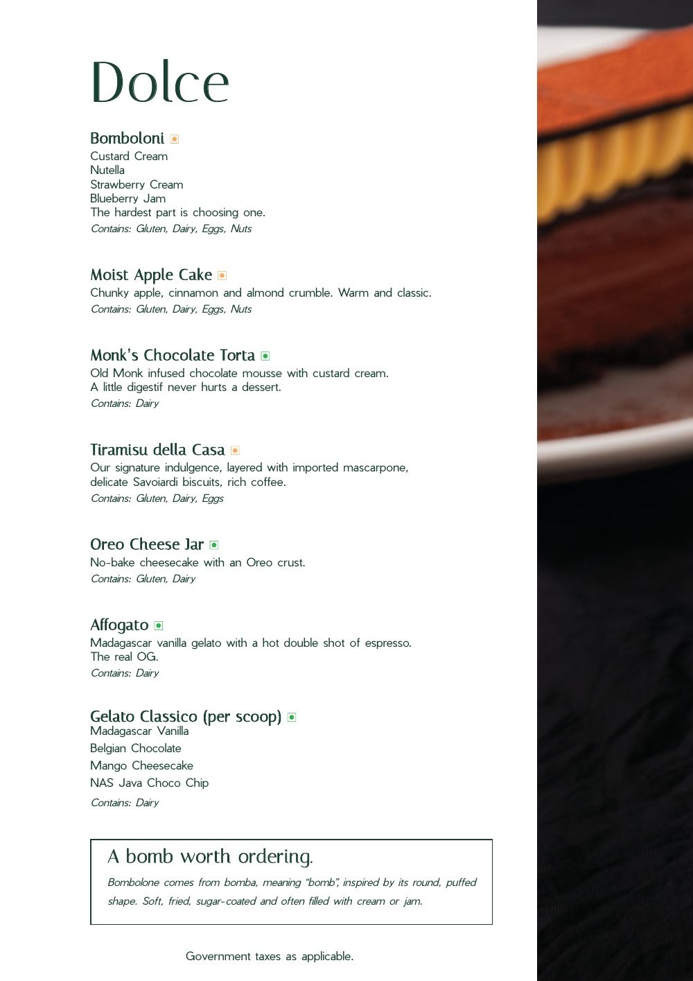 Menu, page 20 of 32