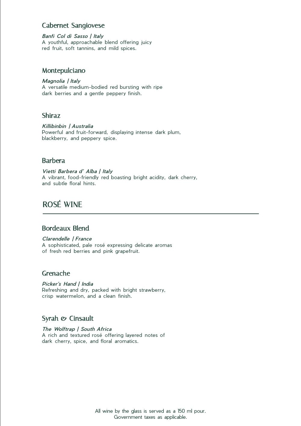 Menu, page 25 of 32