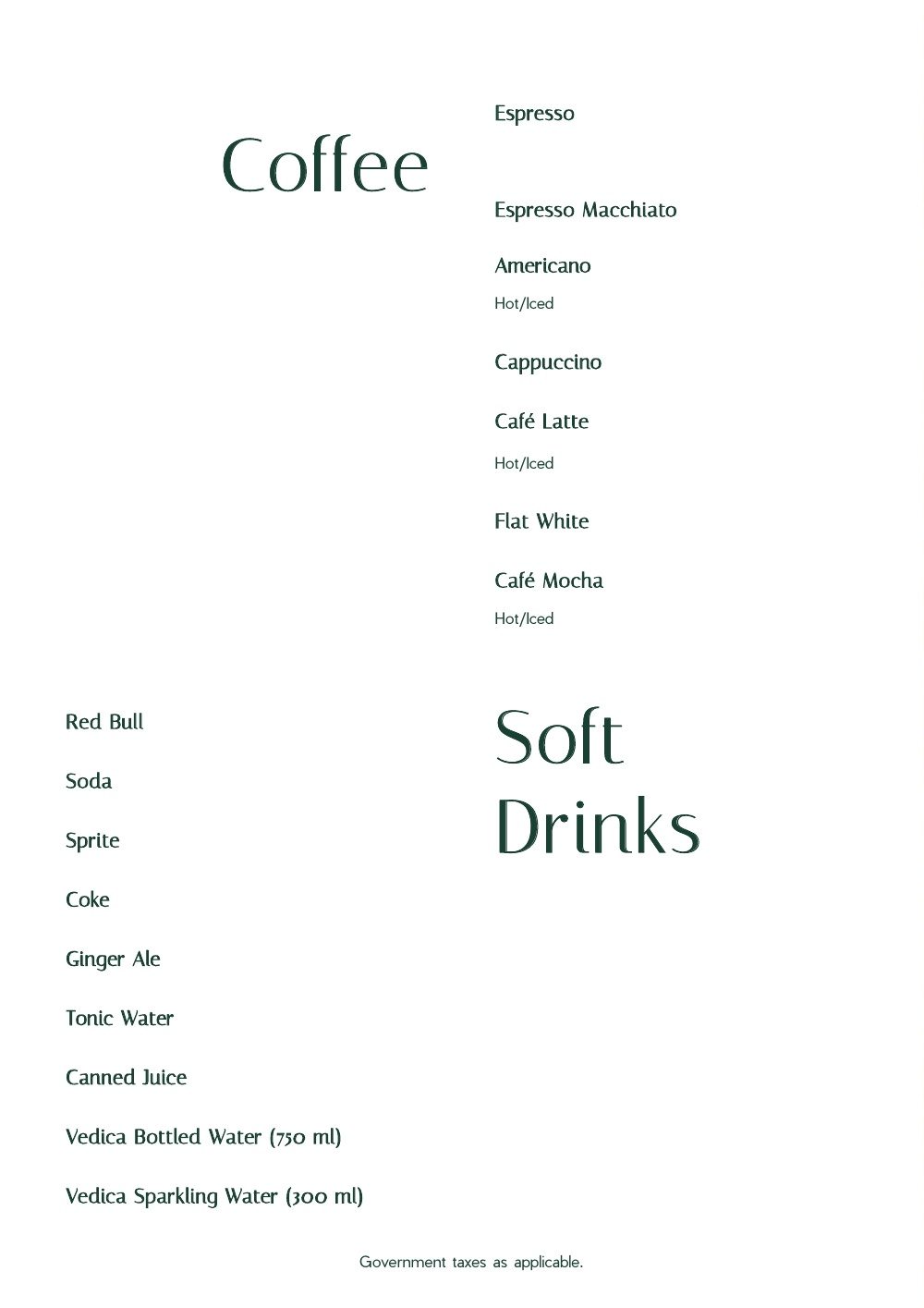 Menu, page 30 of 32